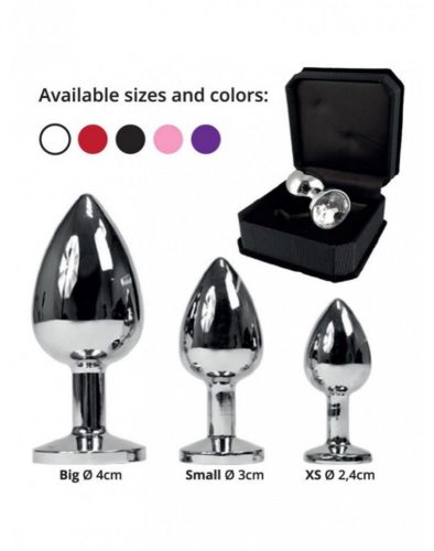 Rimba Butt Plug Small Metal With Crystal fenékldugó