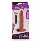 Pleasure X-Tender Vibrating Penis Sleeve 3   Péniszhosszabbító