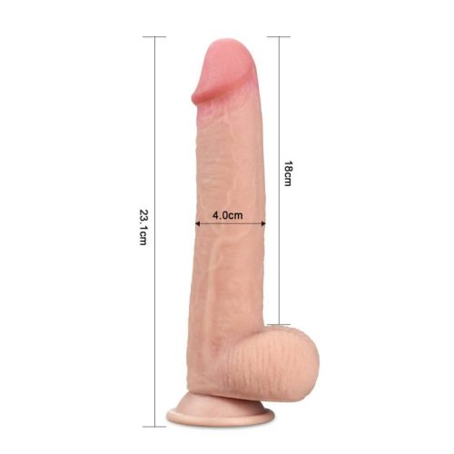 Lovetoy Sliding-Skin     Tapadókorongos dildo