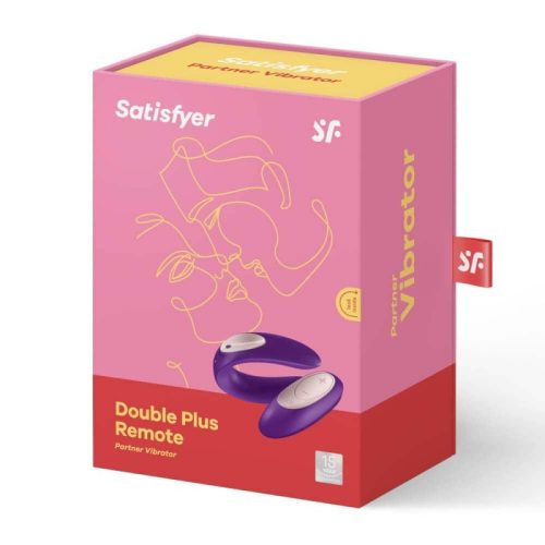 Satisfyer Double Plus Remote - rádiós, két-motoros vízálló, akkus párvibrátor