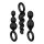 Satisfyer Booty Call - anál plug szett - Black (3 részes)