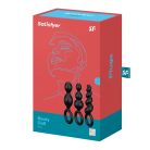 Satisfyer Booty Call - anál plug szett - Black (3 részes)
