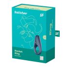 Satisfyer Rocket Ring Blue - vízálló, vibrációs péniszgyűrű 