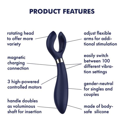Satisfyer Endless Fun Blue - akkus, vízálló párvibrátor