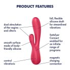 Satisfyer Mono Flex red - okos, akkus, vízálló vibrátor