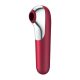 Satisfyer Dual Love Red  - okos, akkus, vízálló hüvelyi és csikló vibrátor