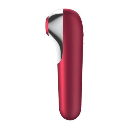 Satisfyer Dual Love Red  - okos, akkus, vízálló hüvelyi és csikló vibrátor