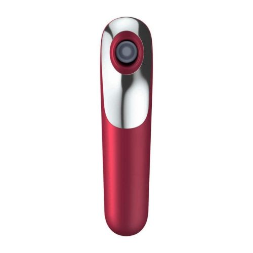 Satisfyer Dual Love Red  - okos, akkus, vízálló hüvelyi és csikló vibrátor