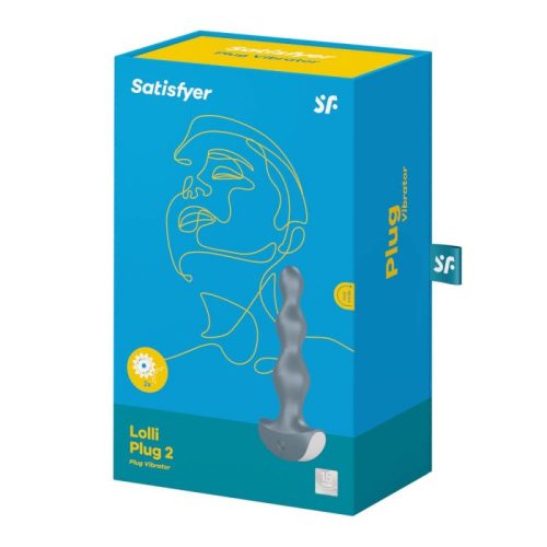 Satisfyer Lolli-Plug 2 - akkus, vízálló anál vibrátor (kék)