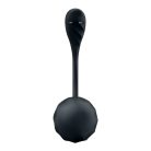 Satisfyer Ribbed Petal Black- rádiós vibrációs tojás 