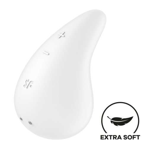 Satisfyer Dew Drop White - akkus, vízálló csiklóvibrátor