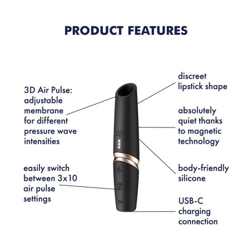 Satisfyer Perfect Kiss - rúzs vibrátor