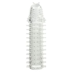   Super stretch. Transparent silicone sleeve - péniszköpeny   