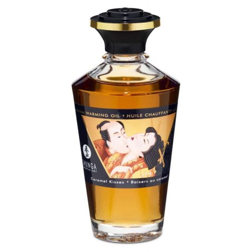 Shunga Aphrodisiac Oils Caramel Kisses       melegítő masszázsolaj     