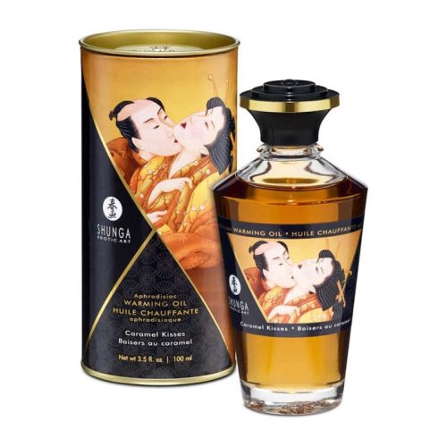 Shunga Aphrodisiac Oils Caramel Kisses       melegítő masszázsolaj     