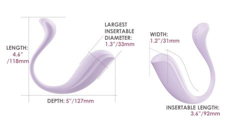 Svakom Phoenix Neo 2 Pastel Lilac csikló-hüvelyi vibrátor