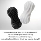 TENGA Flex Black - maszturbátor többszöri használatra