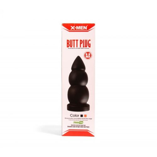 X-MEN 9.6 inch Butt Plug Black anál plug