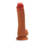 X-MEN 8.8 inch Dual Layered Dildo Brown Tapadókorongos dildó