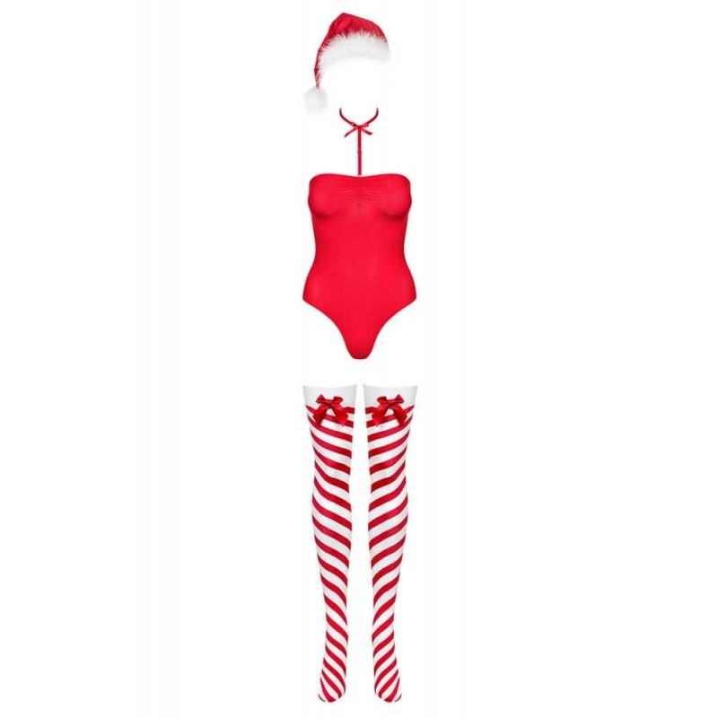 Obsessíve Kissmas teddy red SX/S erotikus body Obsessíve Kissmas teddy red SX/S erotikus body