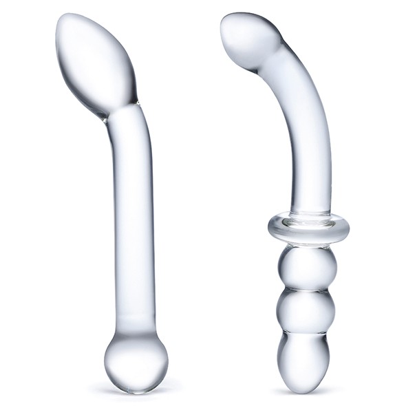 Glas - G -Spot Pleasure Glass Dildo Set Üveg dildó